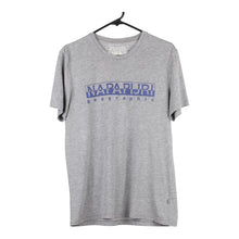  Vintage grey Napapijri T-Shirt - mens medium