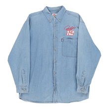  No.12 Competitors View Nascar Denim Shirt - Large Blue Cotton - Thrifted.com