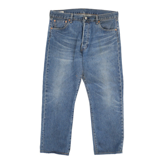 501 Levis Jeans - 36W 28L Blue Cotton - Thrifted.com
