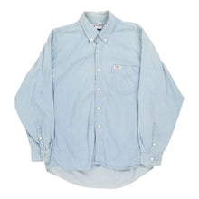  Hard Rock Cafe Denim Shirt - XL Blue Cotton - Thrifted.com