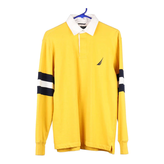 Vintage yellow Nautica Rugby Shirt - mens small