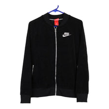  Vintage black Nike Velour Track Jacket - womens large