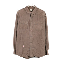  Vintage brown Old Navy Cord Shirt - mens large