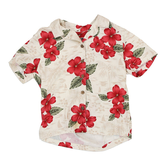La Cabana Hawaiian Shirt - Small Beige Cotton hawaiian shirt La Cabana   