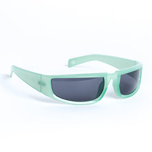  Retro Wrap Around Racer Sunglasses in Green Sunglasses Unbranded   