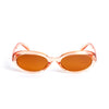 Retro Oval Sunglasses in Orange Sunglasses Unbranded   