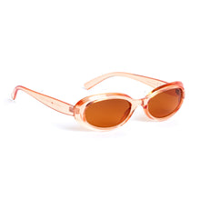  Retro Oval Sunglasses in Orange Sunglasses Unbranded   