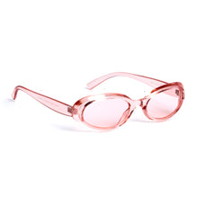  Retro Oval Sunglasses in Pink Sunglasses Unbranded   