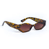 Retro Geometric Oval Sunglasses in Gloss Tortoiseshell Sunglasses Unbranded   