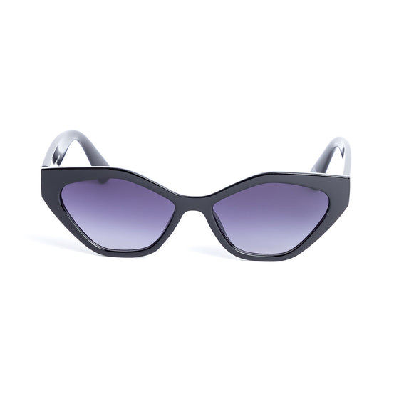 Retro Angular Cat Eye in Black Sunglasses Unbranded   