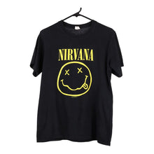  Vintage black Nirvana Anvil T-Shirt - mens small