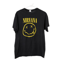 Vintage black Nirvana 707 T-Shirt - womens medium