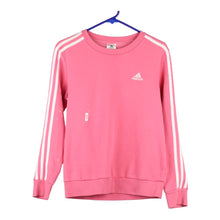  Pre-Loved pink Adidas Sweatshirt - womens small