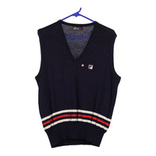  Vintage navy Fila Sweater Vest - mens large