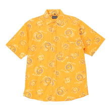  Vintage orange Biaggini Patterned Shirt - mens medium