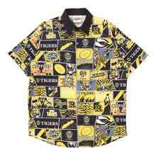  Vintage yellow Afl Patterned Shirt - mens x-large