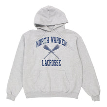  Vintage grey North Warren Lacrosse Champion Hoodie - mens large