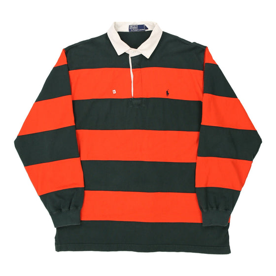 Vintage orange Polo  Ralph Lauren Rugby Shirt - mens x-large
