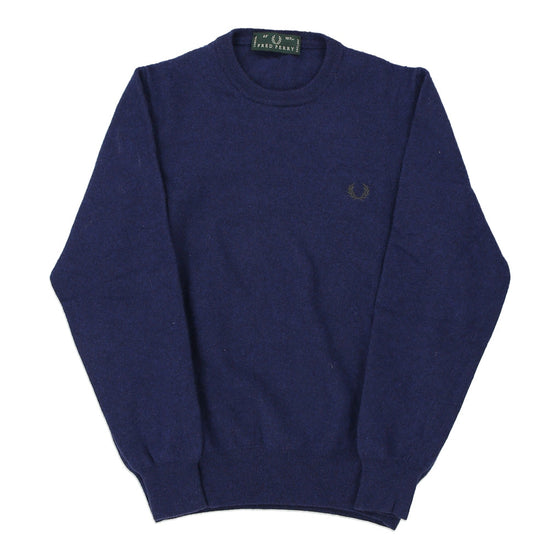 Fred Perry Jumper - Medium Navy Cotton