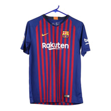  Vintage blue Age 13-15 Barcelona Messi 10 Nike Football Shirt - boys x-large