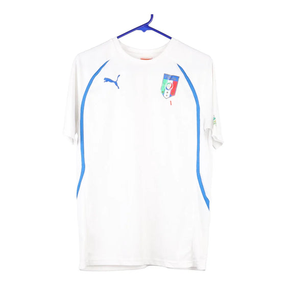 Vintage white Age 16 Italia Puma Football Shirt - boys xx-large