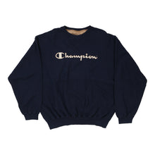  Vintage navy Champion Sweatshirt - mens xx-large