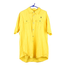  Vintage yellow Bootleg Ralph Lauren Short Sleeve Shirt - mens xx-large