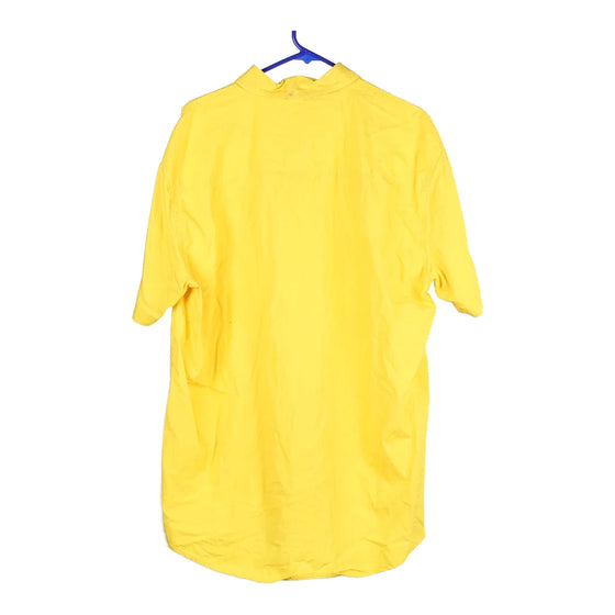 Vintage yellow Bootleg Ralph Lauren Short Sleeve Shirt - mens xx-large