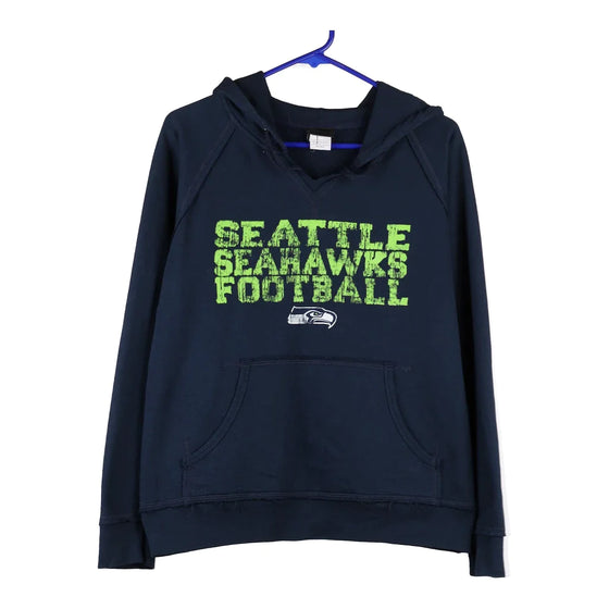 Vintage navy Seattle Seahawks Nfl Hoodie - womens medium
