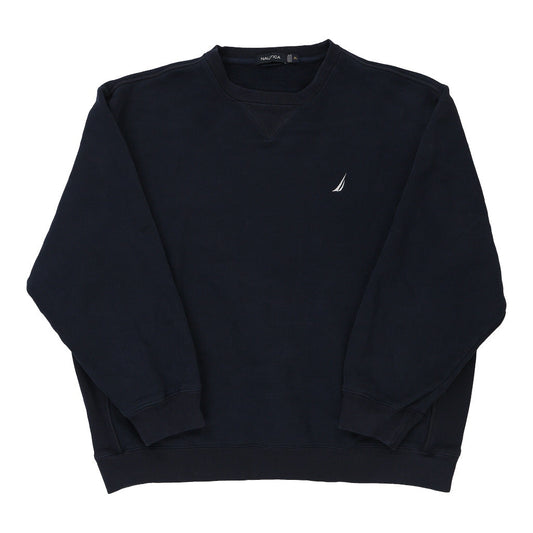 Vintage navy Nautica Sweatshirt - mens x-large