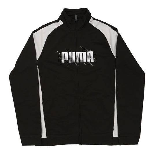 Vintage black Age 15-16 Puma Track Jacket - boys x-large