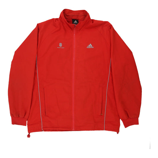 Vintage red Adidas Track Jacket - mens medium
