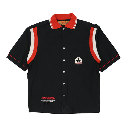 Vintage black Fox Hound Short Sleeve Shirt - mens medium