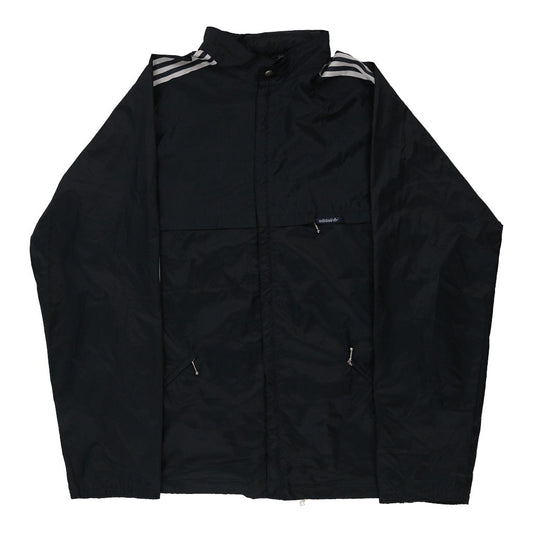 Vintage black 1980's Adidas Windbreaker - mens x-large