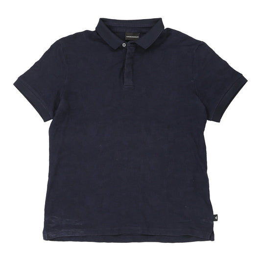 Vintage navy Emporio Armani Polo Shirt - mens x-large
