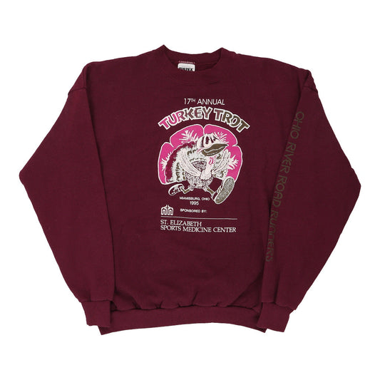 Vintage purple Made in USA Turkey Trot Tultex Sweatshirt - womens x-large