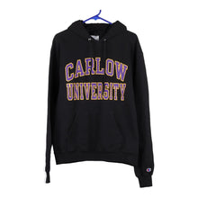  Vintage black Carlow University Champion Hoodie - mens medium