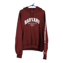  Vintage burgundy Harvard University Champion Hoodie - mens large
