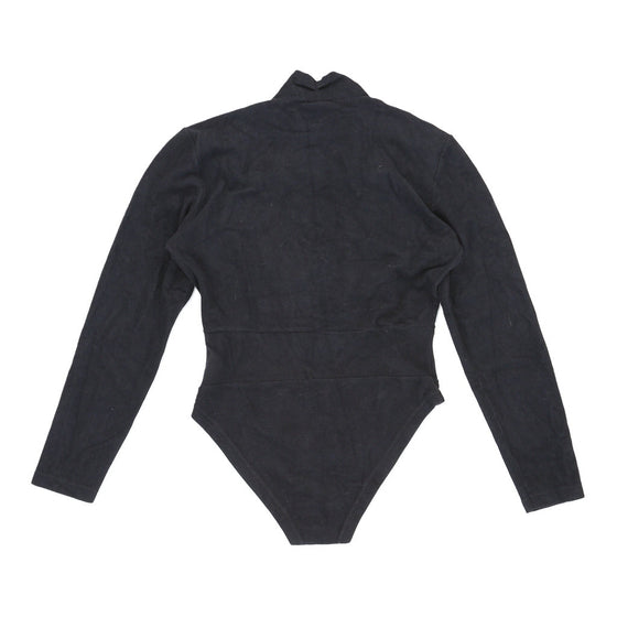 Take It Bodysuit - Medium Black Cotton Blend - Thrifted.com