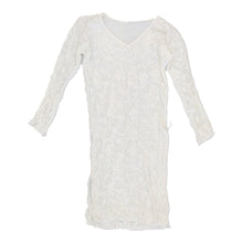  Unbranded Lace Mini Dress - Medium White Polyamide - Thrifted.com