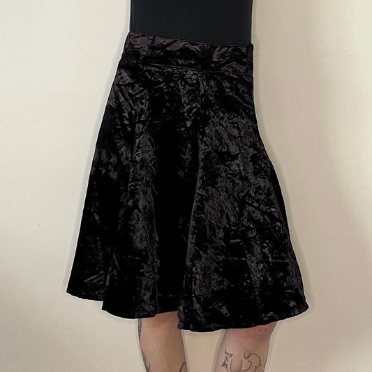 Vintage black Unbranded Midi Skirt - womens 30" waist