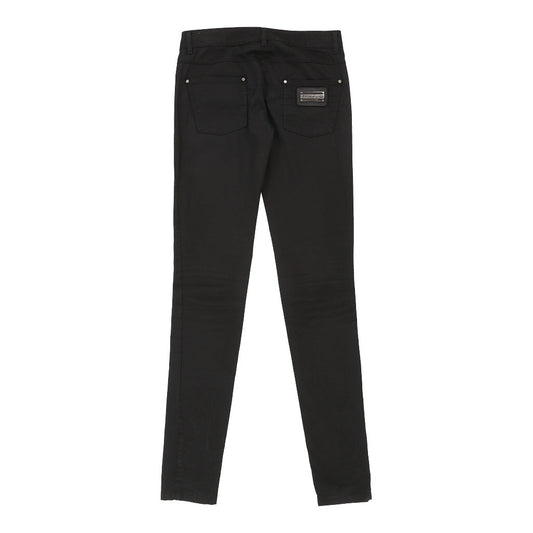 Richmond Trousers - 29W UK 8 Black Cotton Blend