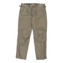  Vintage brown Cotton Belt Cargo Trousers - mens 40" waist