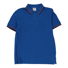  Lotto Polo Shirt - Medium Blue Cotton - Thrifted.com