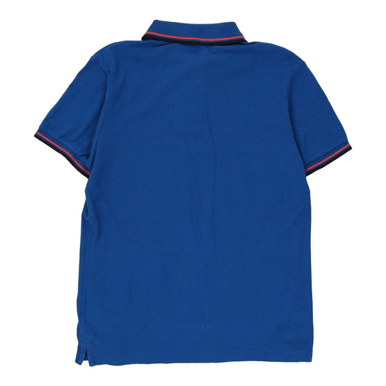 Lotto Polo Shirt - Medium Blue Cotton - Thrifted.com