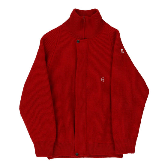 Conte Of Florence Jumper - Small Red Wool - Thrifted.com