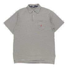  Ralph Lauren Striped Polo Shirt - Medium Navy Cotton polo shirt Ralph Lauren   