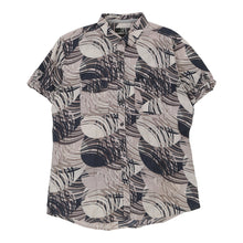  Le 31 Patterned Shirt - Large Brown Cotton patterned shirt Le 31   