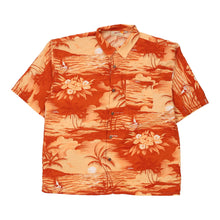  Aloha Joe Hawaiian Shirt - 2XL Orange Polyester hawaiian shirt Aloha Joe   