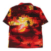 Helena'S Hawaiian Shirt - Medium Red Polyester hawaiian shirt Helena'S   